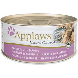 APPLAWS NATURAL CAT FOOD MACKEREL WITH SARDINE - WET CAT FOOD - 70G