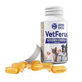 JOHN DOG VETFERUS GOLDEN FISH OIL - SUPPLEMENTS FOR DOGS AND CATS – 30