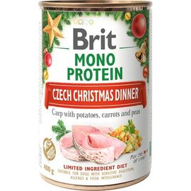 BRIT MONO PROTEIN - CZECH CHRISTMAS EVENING - WET DOG FOOD - 400G