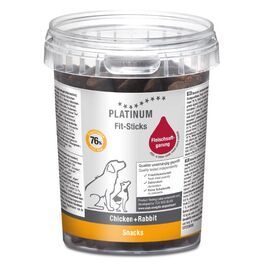 PLATINUM FIT-STICKS CHICKEN+RABBIT - DOG TREAT - 300G