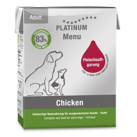 PLATINUM MENU ADULT CHICKEN - WET DOG FOOD - 375G