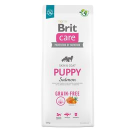 BRIT DRY FOOD FOR PUPPIES AND YOUNG DOGS OF ALL BREEDS (4 WEEKS - 12 MONTHS).BRIT CARE DOG GRAIN-FREE PUPPY SALMON 12KG