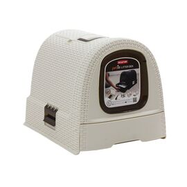 CURVER - CAT LITTER BOX - CREAM/BROWN