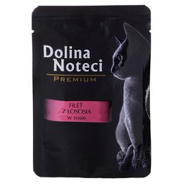 DOLINA NOTECI PREMIUM SALMON FILLET WITH SAUCE - WET CAT FOOD - 85 G