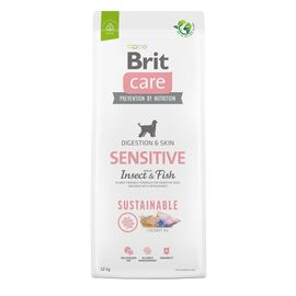 BRIT CARE DOG SUSTAINABLE SENSITIVE INSECT & FISH - DRY DOG FOOD - 12 KG