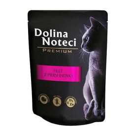 DOLINA NOTECI PREMIUM TURKEY BREAST FILLET WITH GRAVY - WET CAT FOOD - 85 G