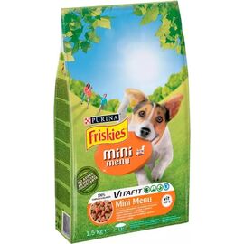 PURINA NESTLE FRISKIES MINI MENU CHICKEN WITH VEGETABLES - DRY DOG FOOD - 1.5 KG