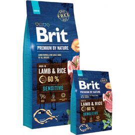 BRIT PREMIUM BY NATURE SENSITIVE LAMB DRY DOG FOOD LAMB, RICE 3 KG
