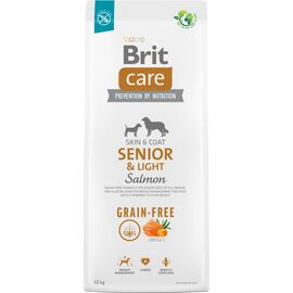 BRIT DRY FOOD FOR OLDER DOGS, ALL BREEDS (OVER 7 YEARS OF AGE) BRIT CARE DOG GRAIN-FREE SENIOR&LIGHT SALMON 12KG