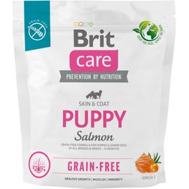 BRIT DRY FOOD FOR PUPPIES AND YOUNG DOGS OF ALL BREEDS (4 WEEKS - 12 MONTHS).BRIT CARE DOG GRAIN-FREE PUPPY SALMON 1KG