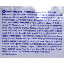 JOSERA BAVARO WORK ADULT 26/12 – 18KG 15 KG VEGETABLE