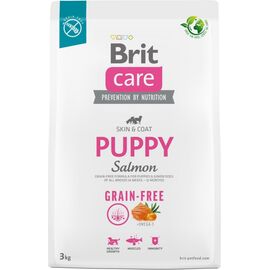 BRIT DRY FOOD FOR PUPPIES AND YOUNG DOGS OF ALL BREEDS (4 WEEKS - 12 MONTHS).BRIT CARE DOG GRAIN-FREE PUPPY SALMON 3KG