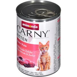 ANIMONDA CARNY KITTEN SMAK: WOŁOWINA,INDYK 400G