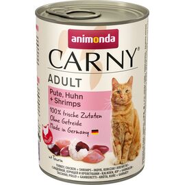 ANIMONDA CARNY ADULT FLAVOUR: TURKEY. CHICKEN. PRAWNS - WET CAT FOOD - 400G