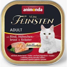ANIMONDA VOM FEINSTEN CLASSIC CAT WITH BEEF, CHICKEN BREAST, HERBS 100G