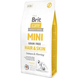 BRIT CARE MINI HAIR&SKIN SALMON&HERRING - DRY DOG FOOD - 7 KG