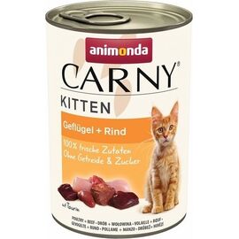 ANIMONDA CARNY KITTEN BEEF WITH POULTRY - WET CAT FOOD - 400G