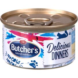 BUTCHER'S CLASSIC DELICIOUS DINNERS WET CAT FOOD MOUSSE TUNA AND MARINE FISH 85 G