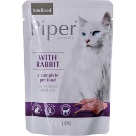 DOLINA NOTECI PIPER STERILISED AVEC LAPIN - NOURRITURE HUMIDE POUR CHATS STÉRILISÉS - 100G