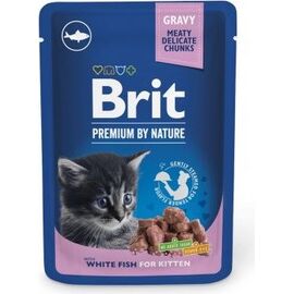 BRIT PREMIUM BY NATURE KITTEN WHITE FISH - WET CAT FOOD - 100 G