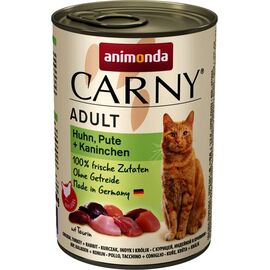 ANIMONDA CARNY ADULT FLAVOUR: CHICKEN. TURKEY. RABBIT - WET CAT FOOD - 400G