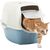 ROTHO BAILEY HOODED LITTER BOX BLUE, WHITE