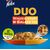 PURINA NESTLE FELIX FANTASTIC DUO MEAT - BEEF AND POULTRY, CHICKEN AND KIDNEY, LAMB AND VEAL, TURKEY AND LIVER - 4 X 85G