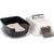 FERPLAST PRIMA BLACK - CAT TOILET - 39,5 X 52,5 X 38CM