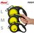 FLEXI NEW NEON 5 M BLACK, YELLOW DOG RETRACTABLE LEAD