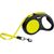 FLEXI NEW NEON 5 M BLACK, YELLOW DOG RETRACTABLE LEAD