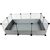 C&C MODULAR CAGE 3X2 110X75 CM GUINEA PIG, HEDGEHOG, SILVER GREY
