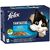 PURINA NESTLE FELIX FANTASTIC FISH FLAVORS IN JELLY WITH TUNA, SALMON, COD AND FLATFISH - (12X 85 G)