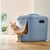 ROTHO BIALA XL BLUE - CAT LITTER BOX