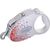 FLEXI GLAM SPLASH ORIENT WITH SWAROVSKI CRYSTALS S - DOG RETRACTABLE LEAD - 3 M - WHITE