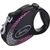 FLEXI GLAM COMPOSITION WITH SWAROVSKI CRYSTALS M - DOG RETRACTABLE LEAD - 5 M - BLACK