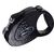 FLEXI GLAM SPLASH CRYSTAL WITH SWAROVSKI CRYSTALS M - DOG RETRACTABLE LEAD - 5 M - BLACK