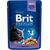 BRIT CAT POUCHES FAMILY PLATE - WET CAT FOOD - 12 X 100G