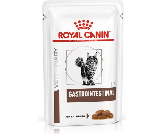 ROYAL CANIN GASTROINTESTINAL WET CAT FOOD CHUNKS IN SAUCE POULTRY, PORK 12X85 G
