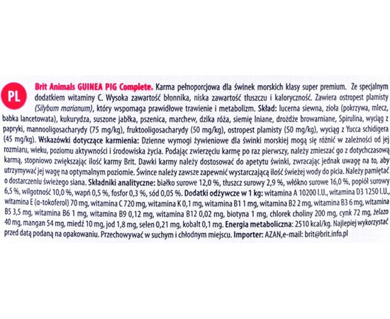 BRIT ANIMALS GUINEA PIG COMPLETE - DRY FOOD FOR GUINEA PIGS - 1.5 KG