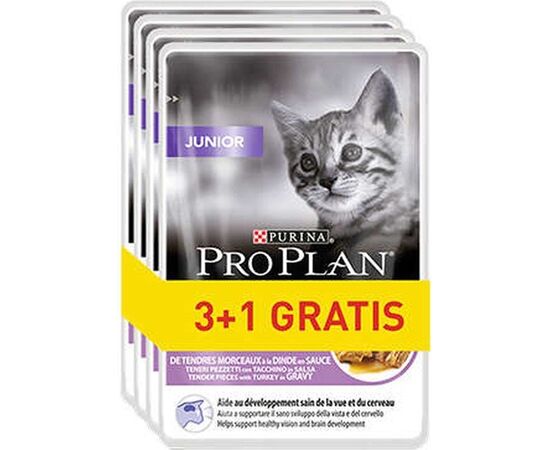 PURINA NESTLE PURINA PRO PLAN JUNIOR TURKEY - WET CAT FOOD - 85G 3+1