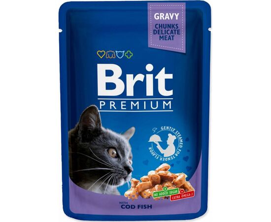 BRIT PREMIUM CAT COD FISH - WET CAT FOOD - 100G