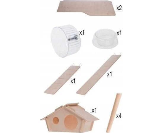 ZOLUX CAGE NEO SILTA SMALL RODENTS H58, GRAY