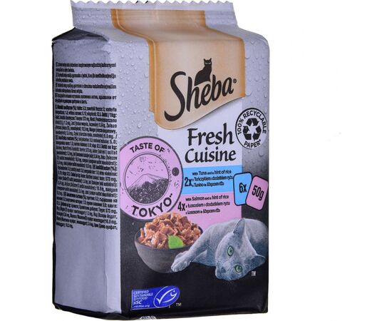 SHEBA MINI FRESH CUISINE TASTE OF TOKYO - WET CAT FOOD - 6X50 G