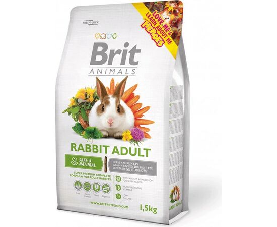BRIT ANIMALS RABBIT ADULT COMPLETE - RABBIT FOOD - 1.5KG