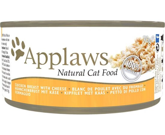 APPLAWS NATURAL CAT FOOD CHICKEN WITH CHEESE - WET CAT FOOD - 70G