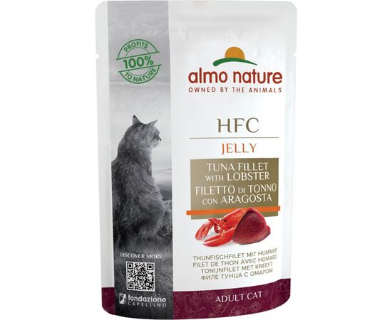 ALMO NATURE HFC JELLY TUNA FILLET WITH LOBSTER - 55G