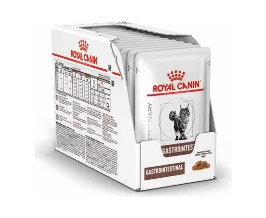 ROYAL CANIN GASTROINTESTINAL WET CAT FOOD CHUNKS IN SAUCE POULTRY, PORK 12X85 G