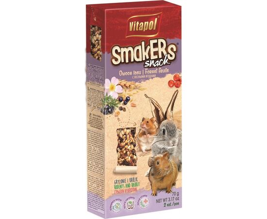 VITAPOL FOREST FRUIT FLASKS FOR RODENTS - 2 PCS. - 90 G