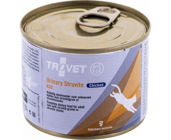 TROVET ASD URINARY STRUVITE WITH CHICKEN - WET CAT FOOD - 200 G