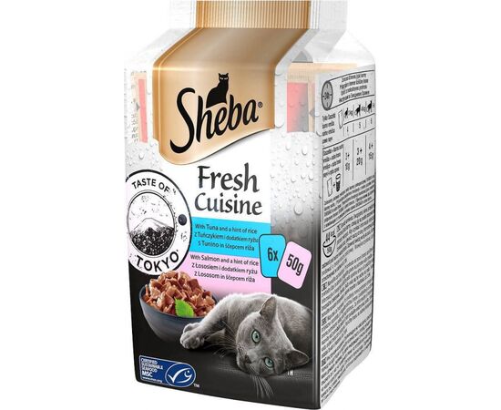 SHEBA MINI FRESH CUISINE TASTE OF TOKYO - WET CAT FOOD - 6X50 G